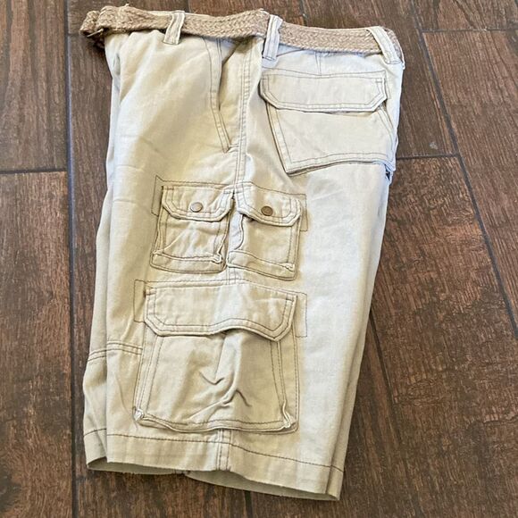 Plugg Co Tan Cargo Shorts with Relaxed Fit Men’s Size 29 New No Tag - Picture 5 of 11